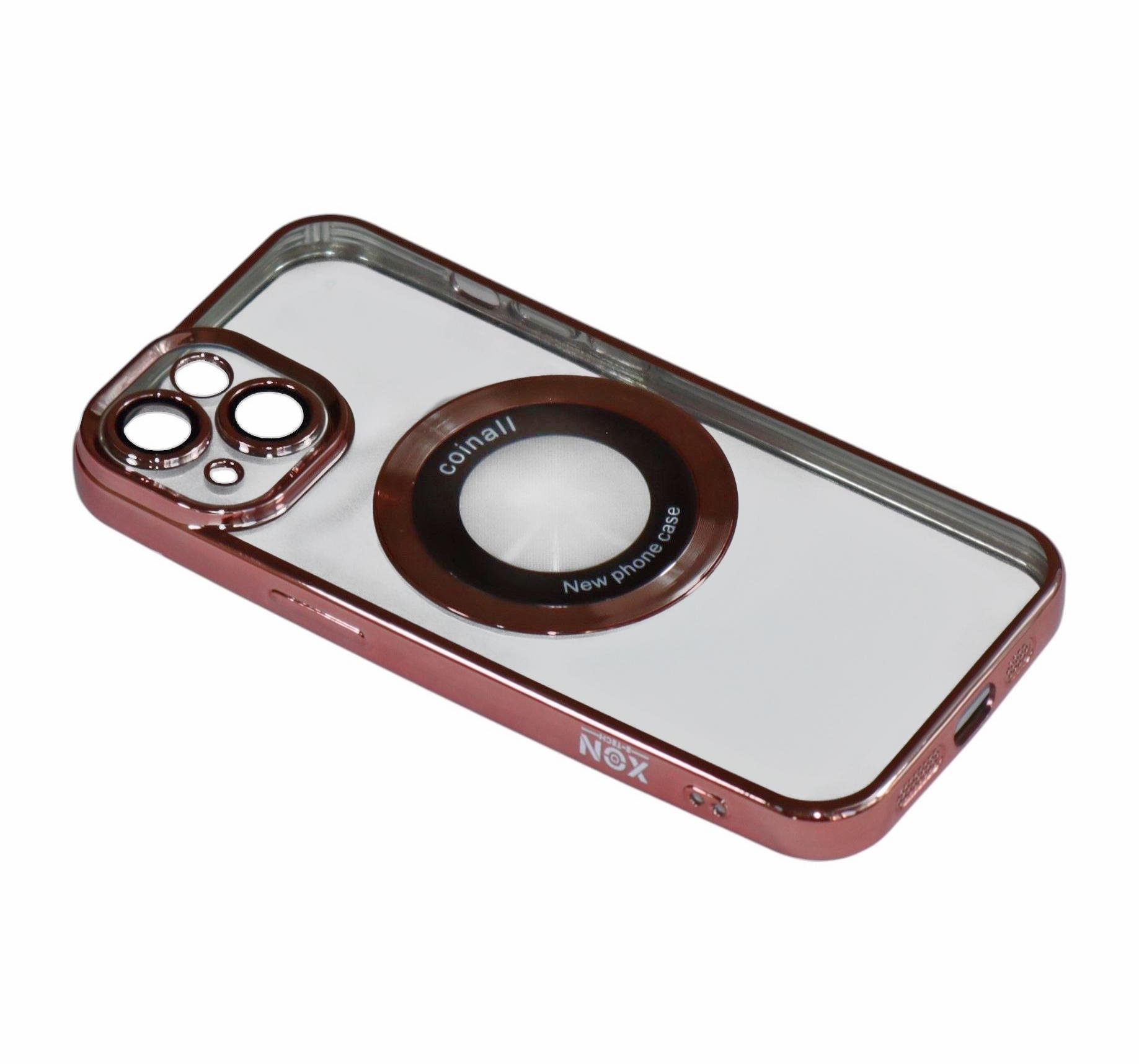 Магнитный чехол XON PhoneCase Magnetic для iPhone 14 (PCMC1114100P 8215) Розовый/Прозрачный Магнитный чехол XON PhoneCase Magnetic для iPhone 14 (PCMC1114100P 8215) Розовый/Прозрачный