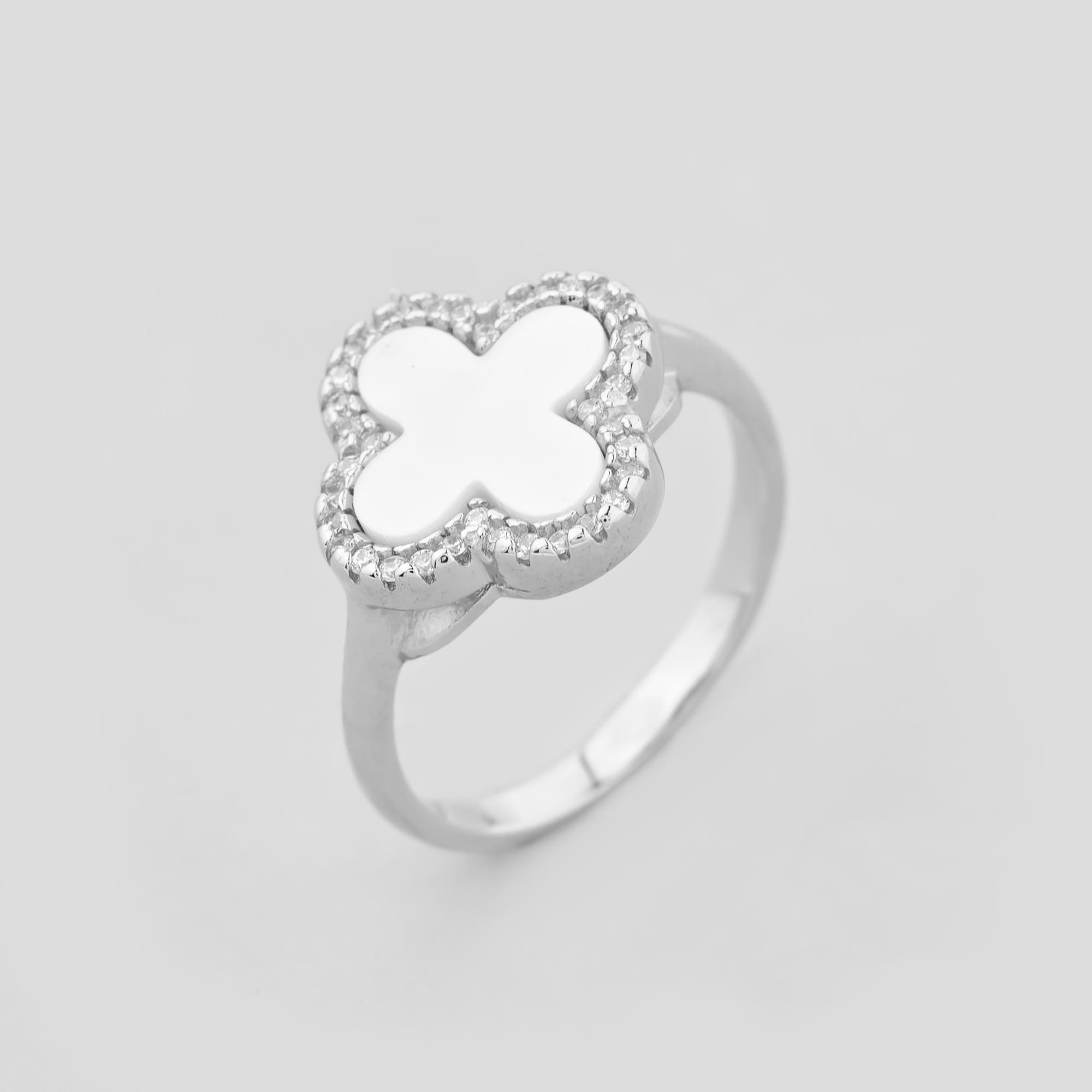 Серебряное кольцо Minimal Власть р. 18 (17298)