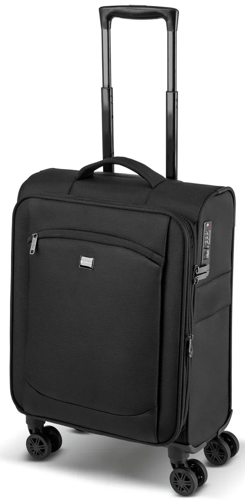 Валіза маленька з тканини Topmove зі збільшенням 35/40 л Чорний