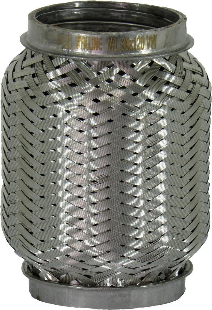 Гофра глушителя Walline Interlock 3-х шаровая короткий фланец 60х120 мм (WL 60х120 VW)