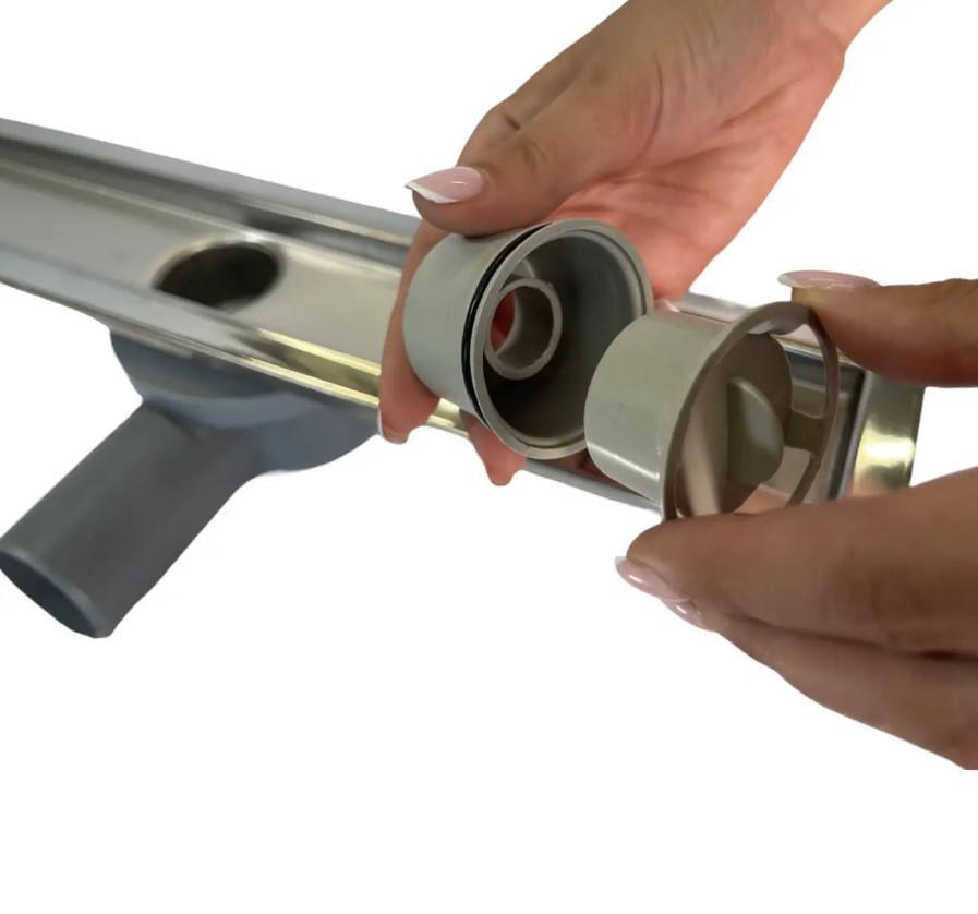 Душовий канал з горизонтальним фланцем MAXIFLOW VEGA LUX Дощ з решіткою 50 см (4078.0Y050K.050.1) - фото 2