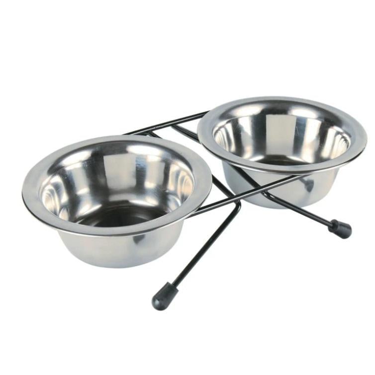 Миска на подставке Trixie Eat on Feet металлическая 2x200 мл 10 см (24830)