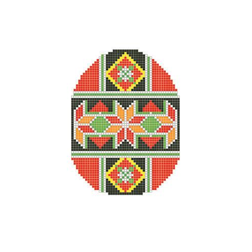 Канва с нанесенным рисунком Пасхальное яйцо Геометрия (661)