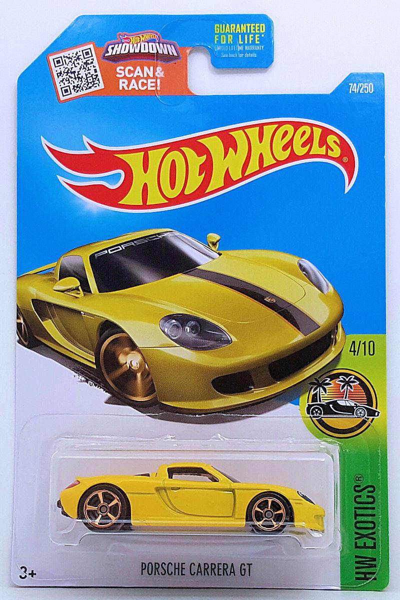 Игрушечная машинка Hot Wheels Porsche Carrera GT 2016 Exotics №074 (DHX20)