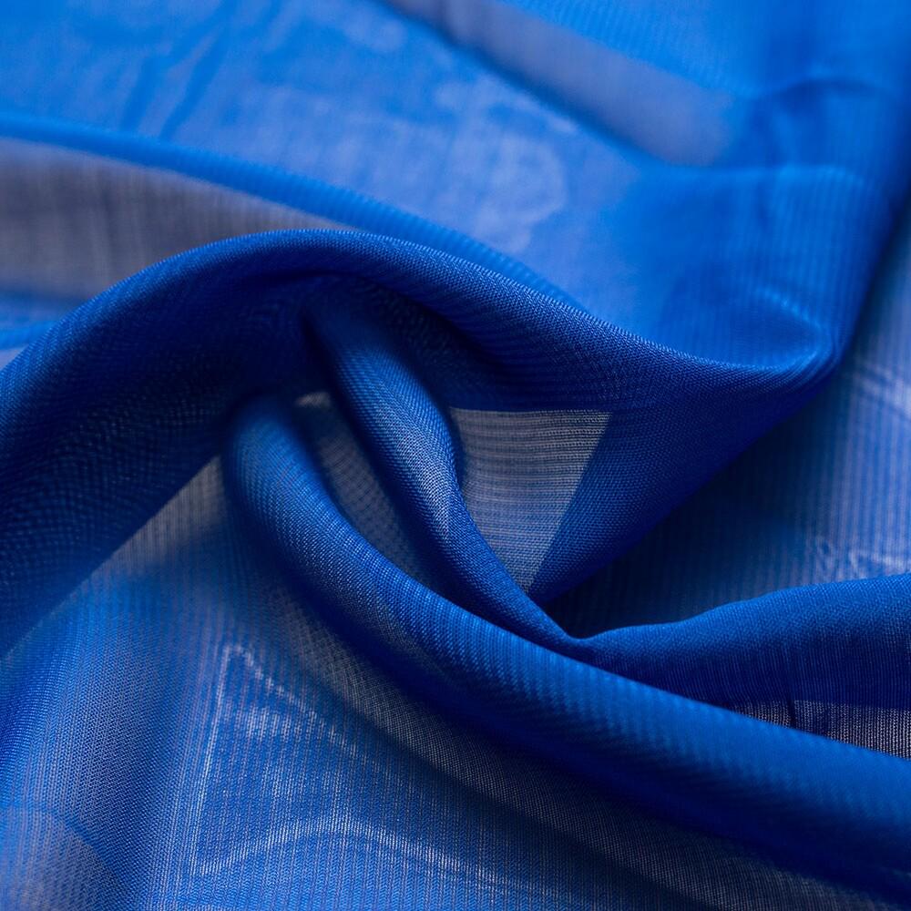 Ткань шифон Мульти Синий (12251)