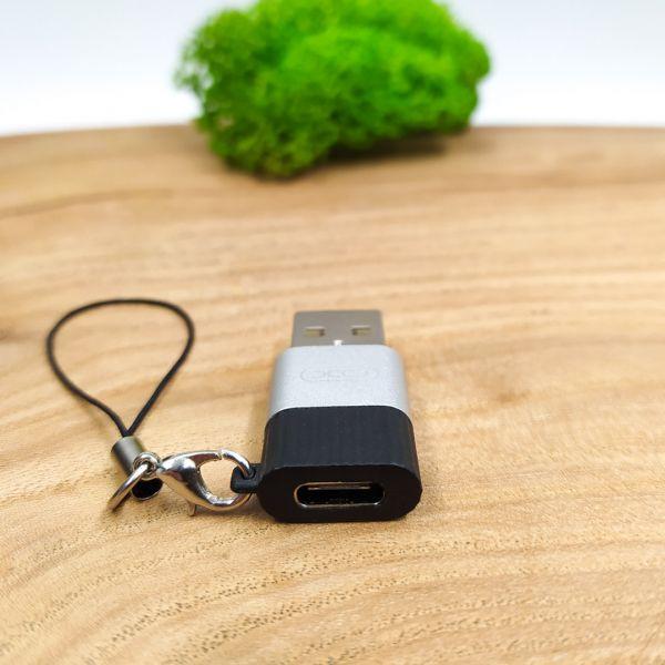 Переходник металлический Type-C-USB Awei CL-13 (24014317) - фото 2