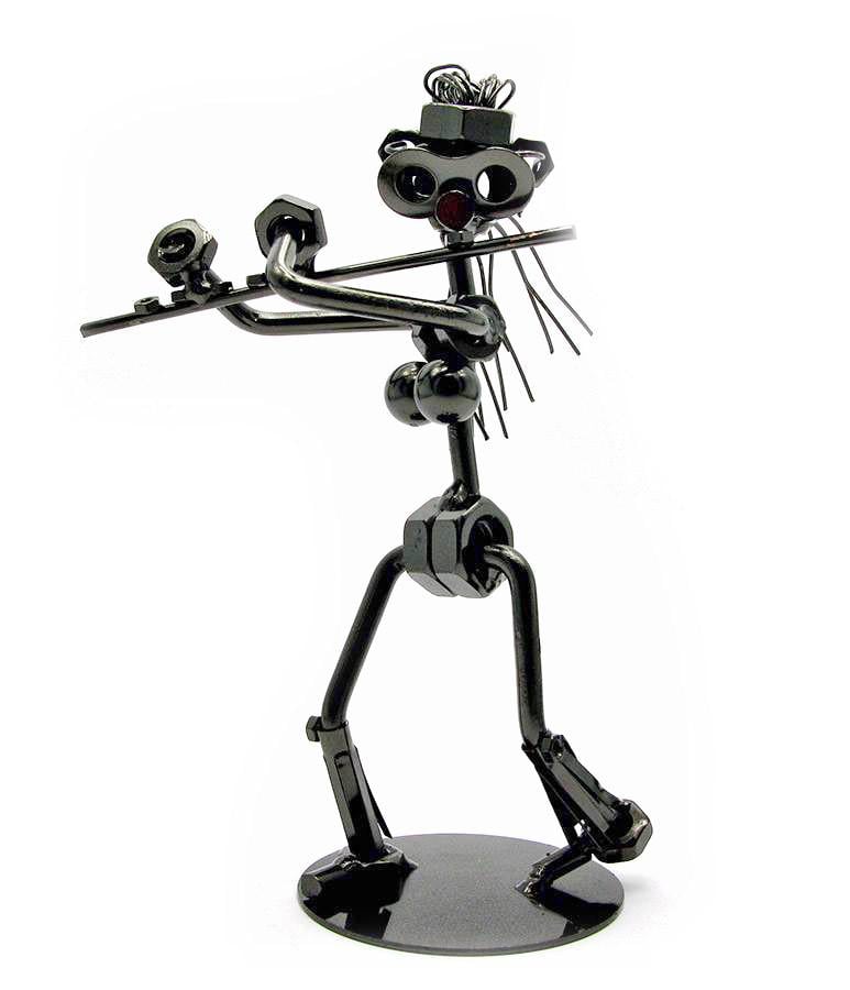 Техно-арт Флейтистка металл 18х13х8 см (19163)