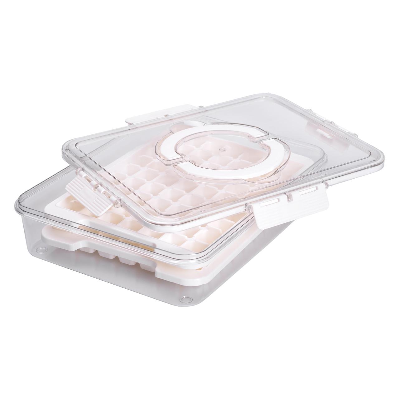 Контейнер для заморожування льоду 126 відсіків 30,5х24х7 см Бежевий - фото 7 Контейнер для заморожування льоду 126 відсіків 30,5х24х7 см Бежевий - фото 7