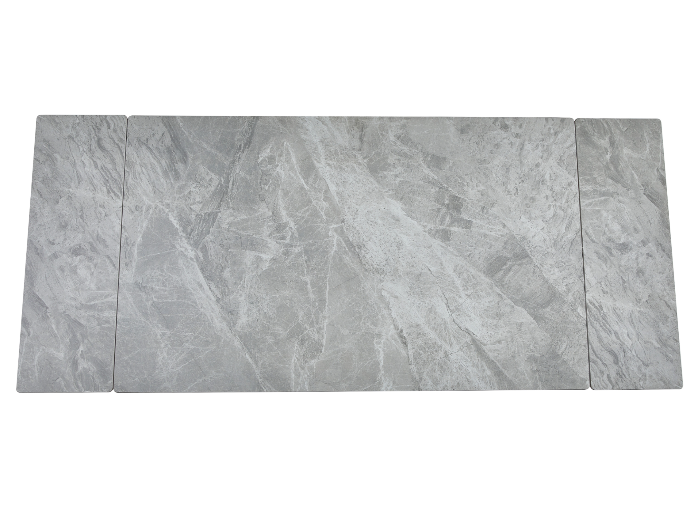 Стіл обідній розсувний Vetro Mebel 1500- 2100x900x760 мм Б’янко карарра грей/Чорний (TМ-98) - фото 4 Стіл обідній розсувний Vetro Mebel 1500- 2100x900x760 мм Б’янко карарра грей/Чорний (TМ-98) - фото 4