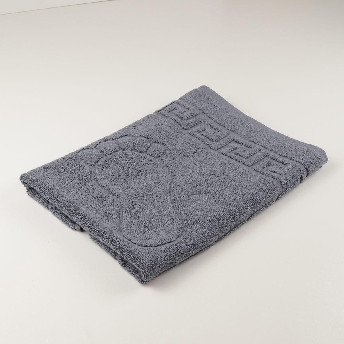 Махровое полотенце для ног GM Textile 50х70 см Серый