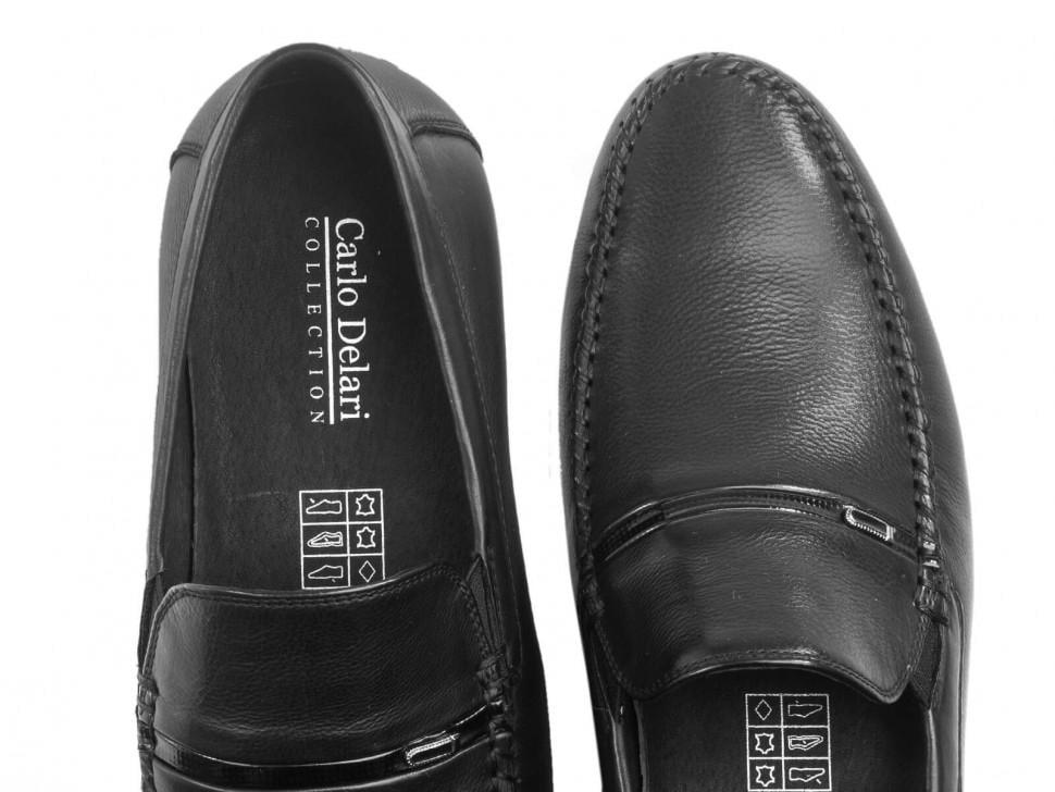 Мокасини Carlo Delari 7253004 р. 42 Чорний (23422) - фото 4