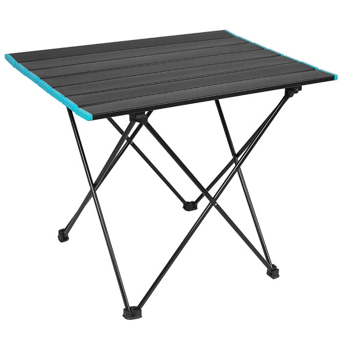 Стол туристический складной из алюминия 56х40х47 см Черный (А5640-02WS)