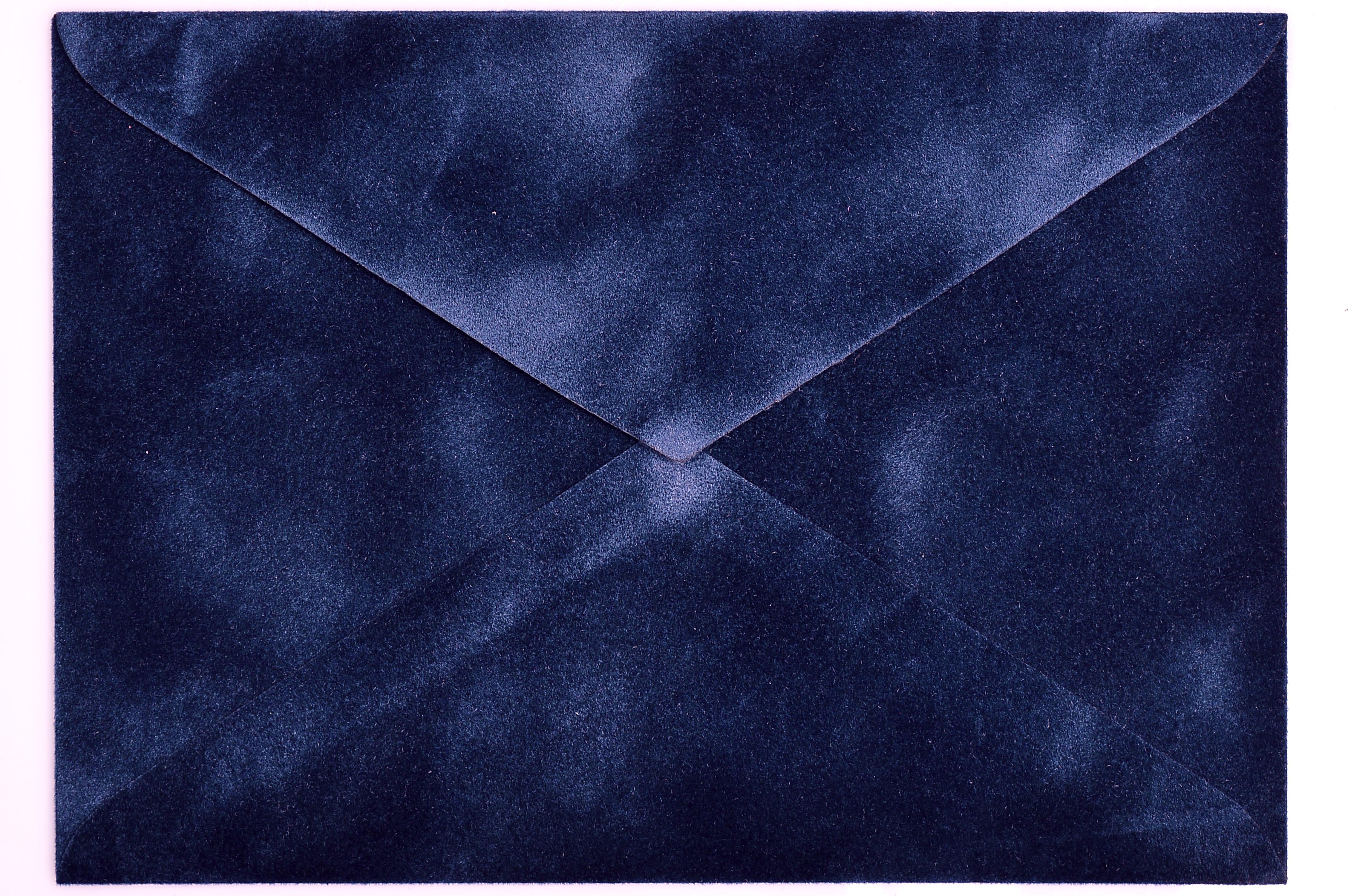 Конверт для денег С6 бархатный с легким мраморным эффектом 11,4х16,2 см Синий (363723954)