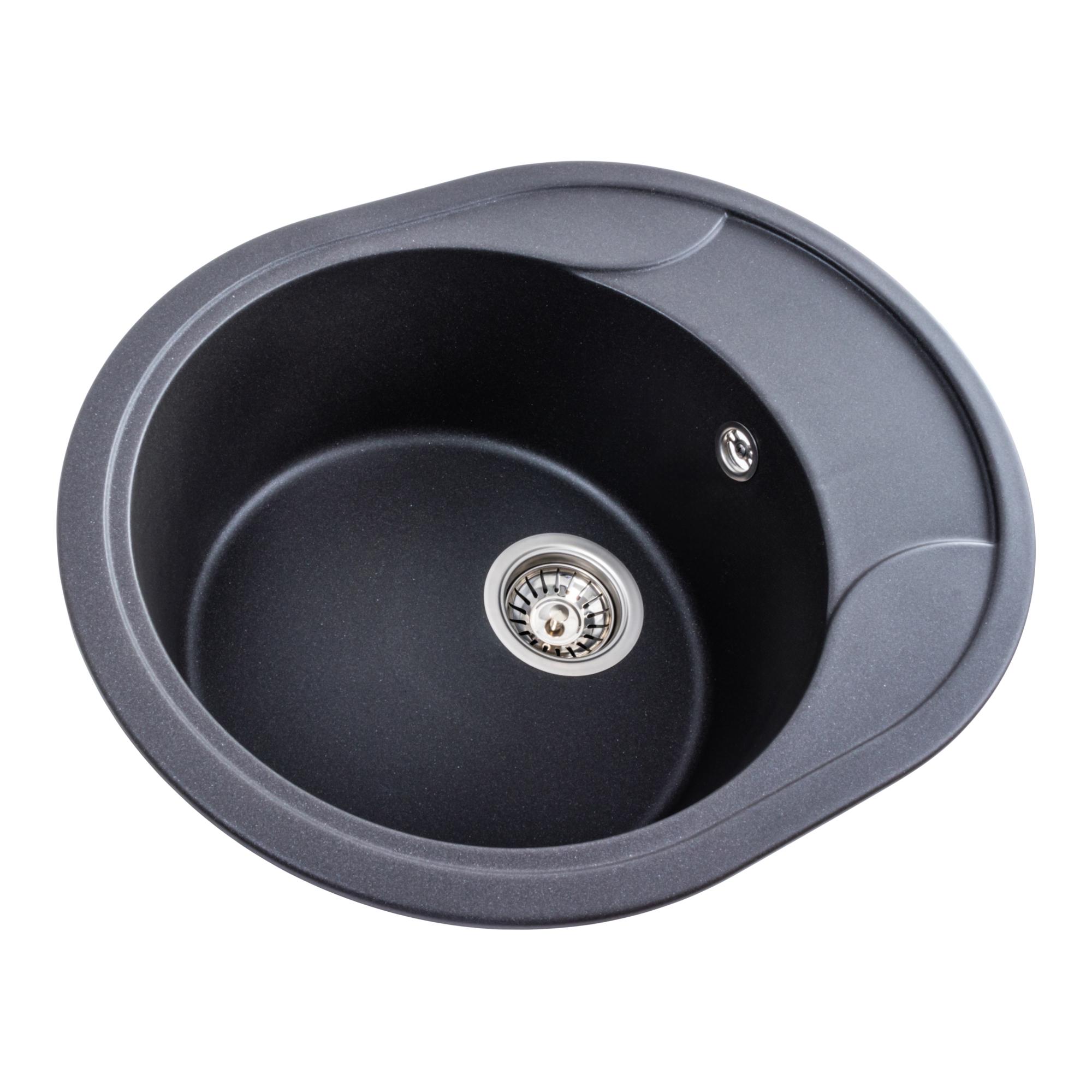 Мийка кухонна Platinum PLS-A40819 гранітна овальна 575x465 мм Сірий (25965333) - фото 3 Мийка кухонна Platinum PLS-A40819 гранітна овальна 575x465 мм Сірий (25965333) - фото 3