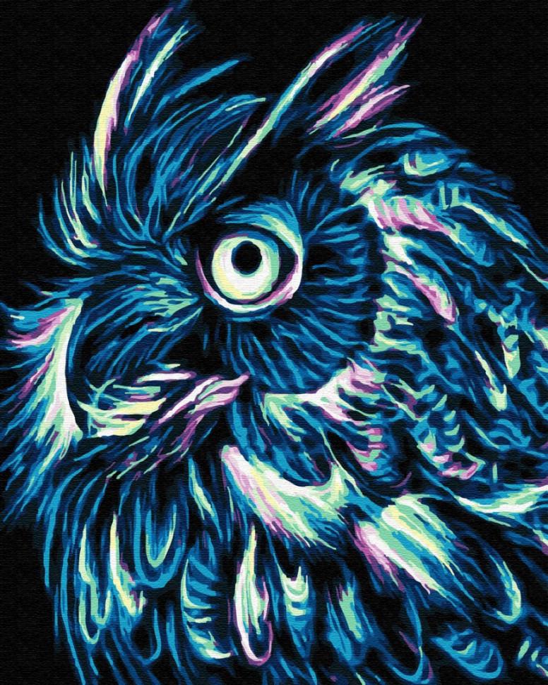 Картина по номерам Brushme Неоновая сова (GX32108) Картина по номерам Brushme Неоновая сова (GX32108)