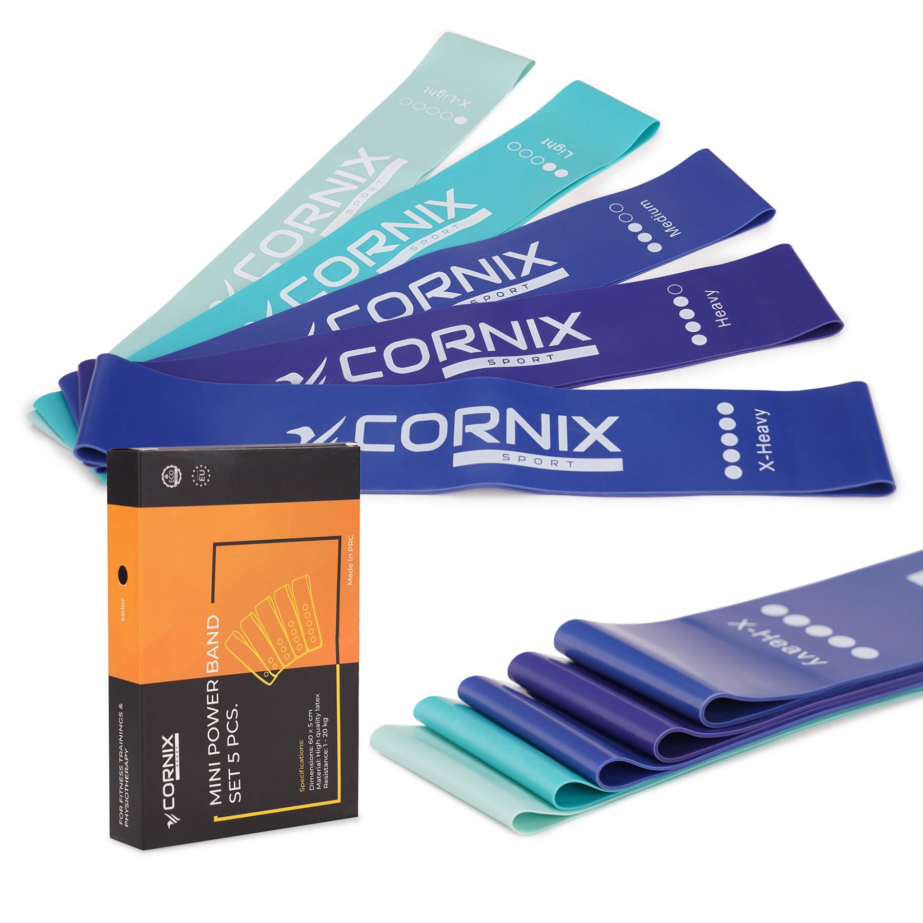 Резинки для фитнеса Cornix Mini Power Band 1-20 кг 5 шт. (XR-0047) - фото 4