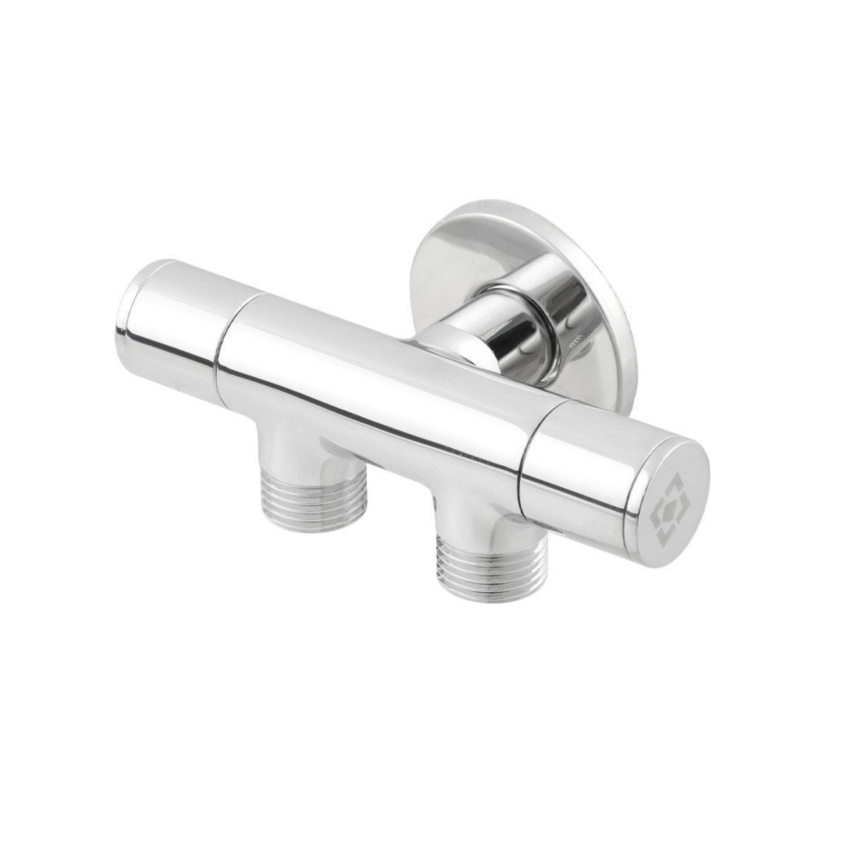 Кран приборный Raftec VKE801005 с керамическим запорным элементом 1/2" Silver (SW-99913)