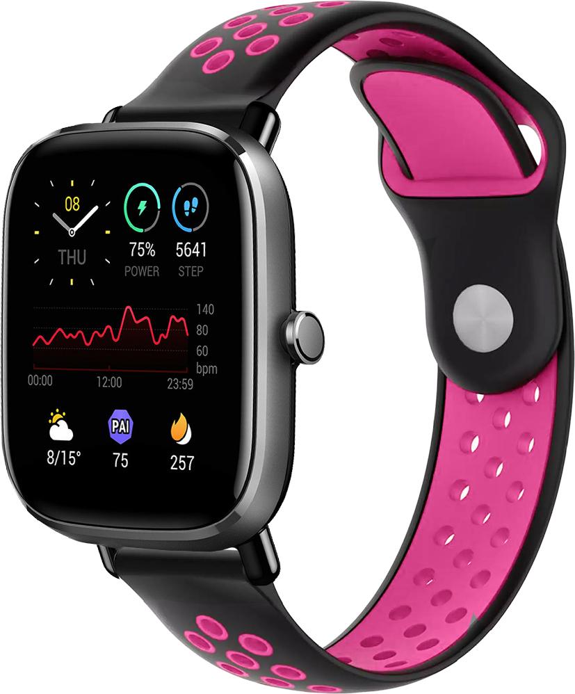 Ремешок Sport для Amazfit GTS 2 mini Black/Pink (23039-51)