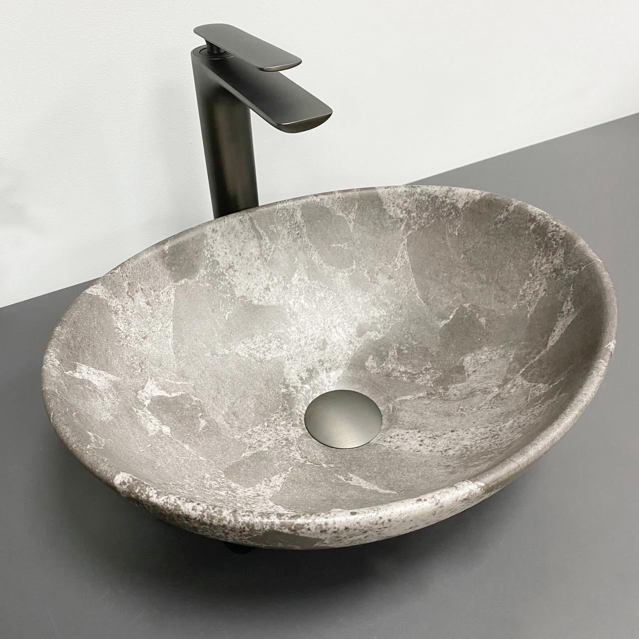 Умивальник накладний VBI PARMA Dark Grey Stone Matt (2808388588)