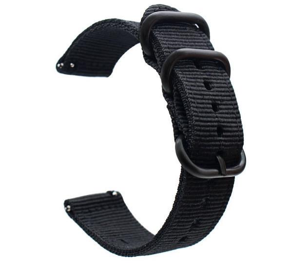 Нейлоновый ремешок Primo Traveller для часов Garmin Vivoactive 3/Vivomove HR/Forerunner 245/645 Black (1051244975)