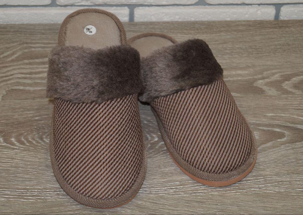 Тапочки чоловічі домашні Sollaza р. 39/40 25,5 см Коричневий (31418-3940) - фото 2 Тапочки чоловічі домашні Sollaza р. 39/40 25,5 см Коричневий (31418-3940) - фото 2