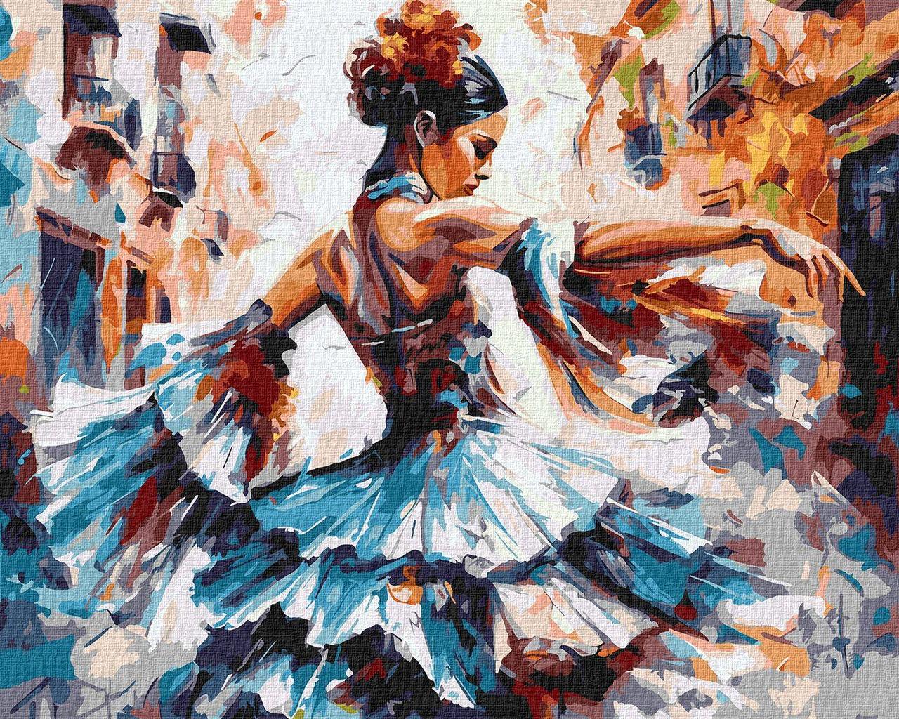 Картина по номерам Ideyka Девушка в танце 40х50 см (2824287560)