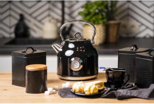 Електрочайник Adler STRIX з термометром нержавіюча сталь 1,7 л 2200 Вт Black (28432304) - фото 8 Електрочайник Adler STRIX з термометром нержавіюча сталь 1,7 л 2200 Вт Black (28432304) - фото 8