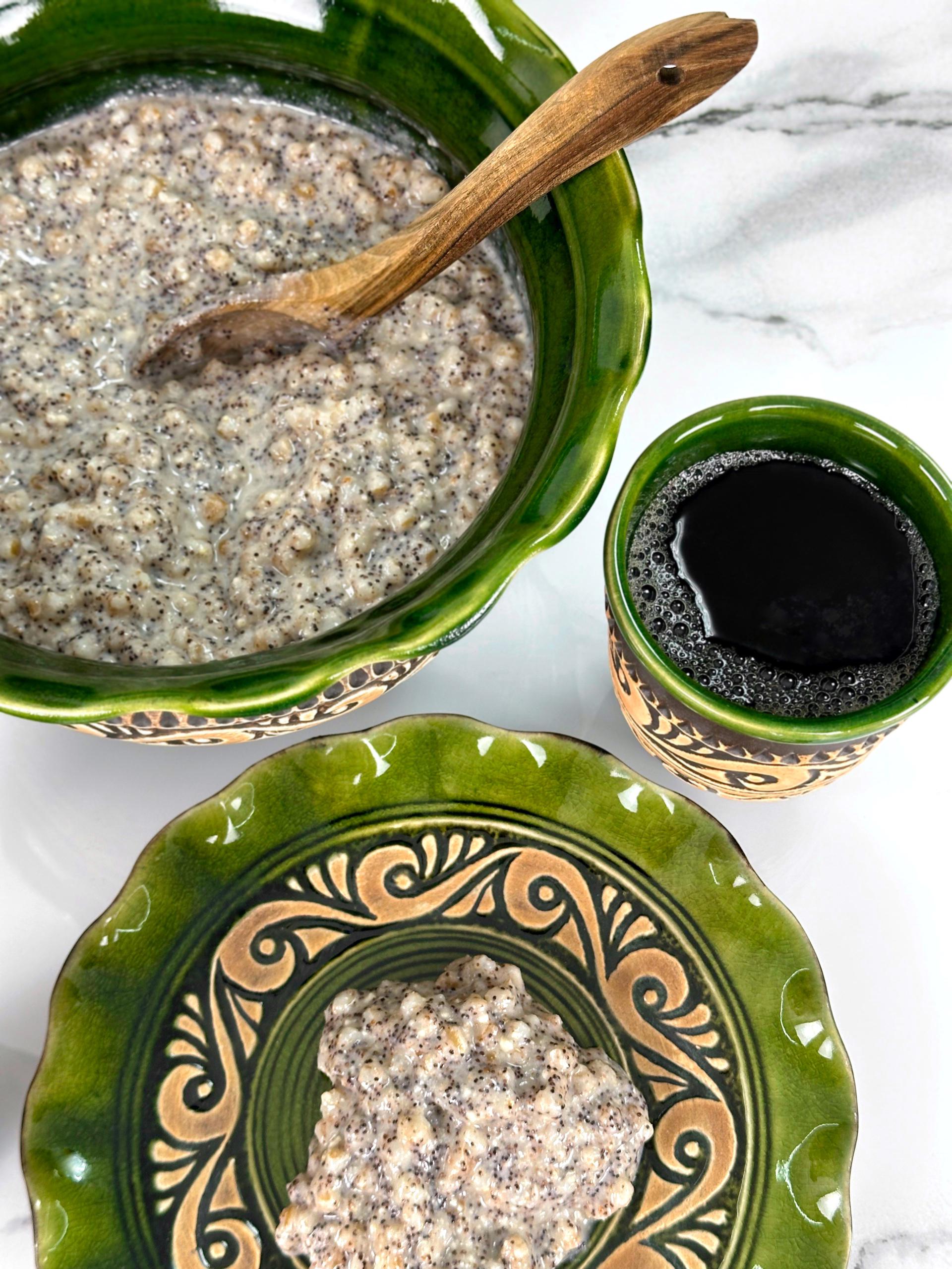 Набор глиняной посуды Рождественский Святой ужин на 6 человек Гражда Коричневый (17019-40) - фото 3