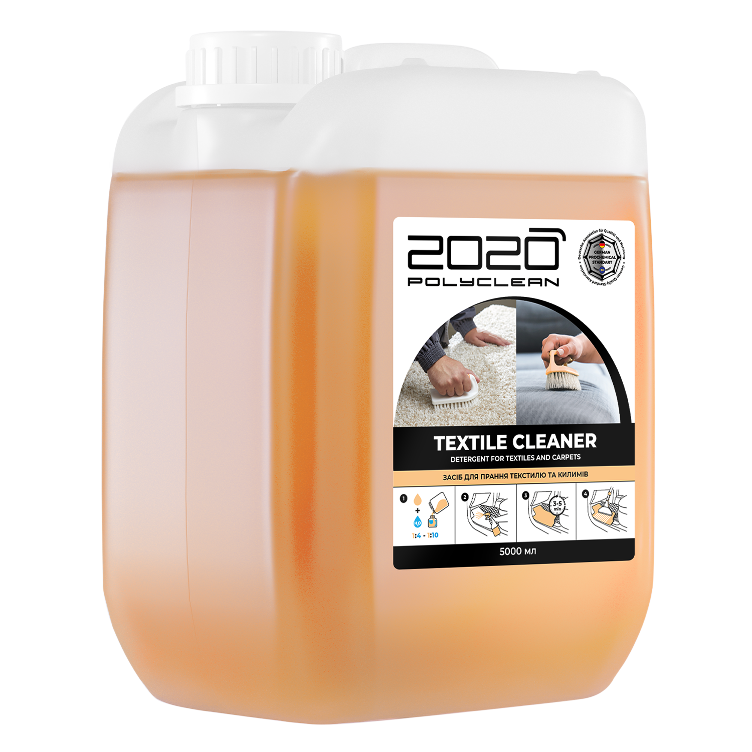 Средство для стирки текстиля и ковров 2020 Polyclean Textile Cleaner 5 л (POLYCLEAN-TEXT-5L)