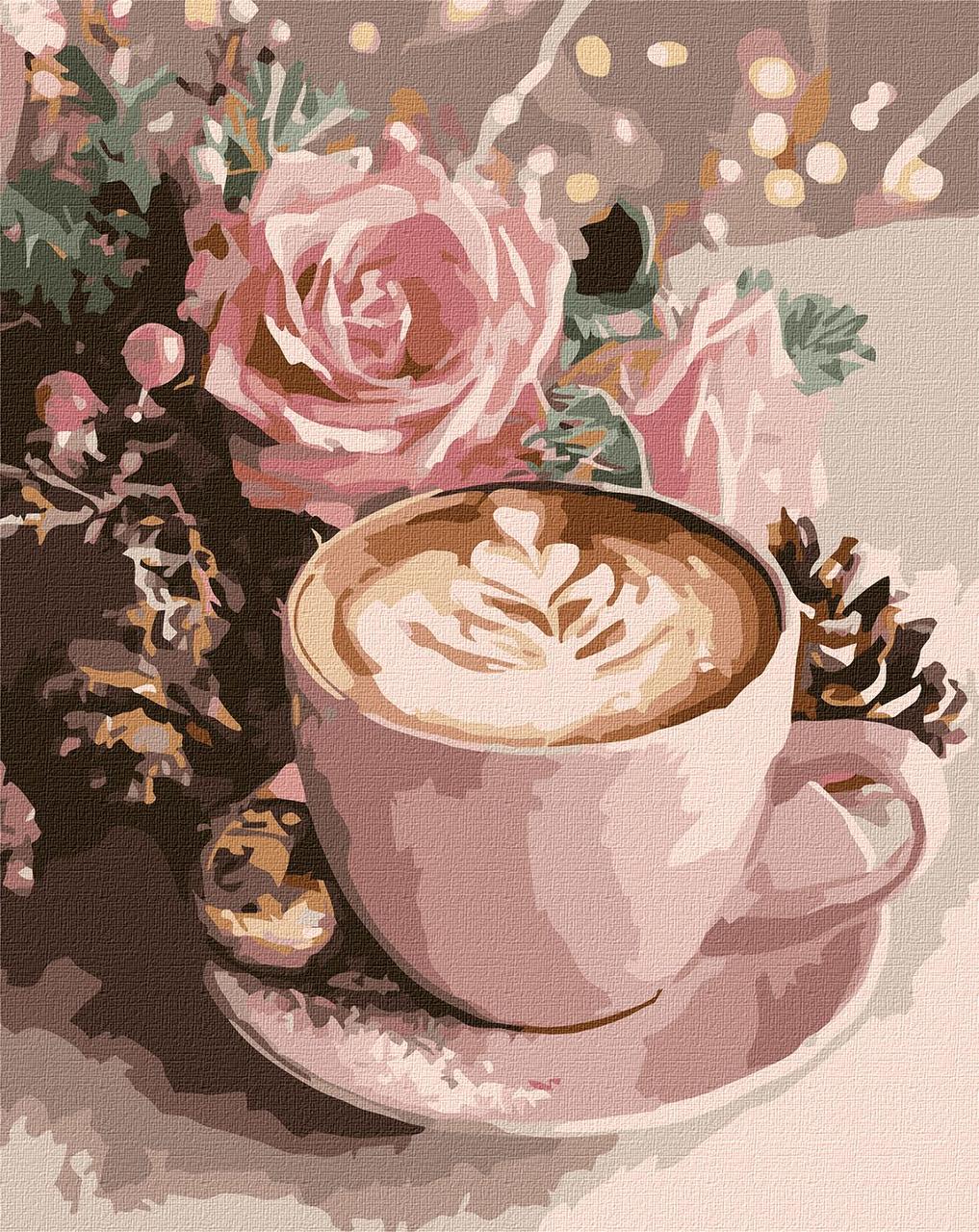 Картина по номерам Ideyka Новогоднее капучино 40х50 см (2857040458)