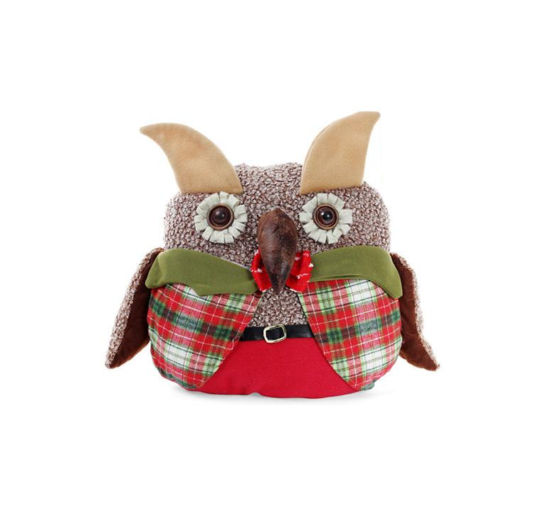 Новогодняя Игрушка мягкая Нарядная сова 35 см