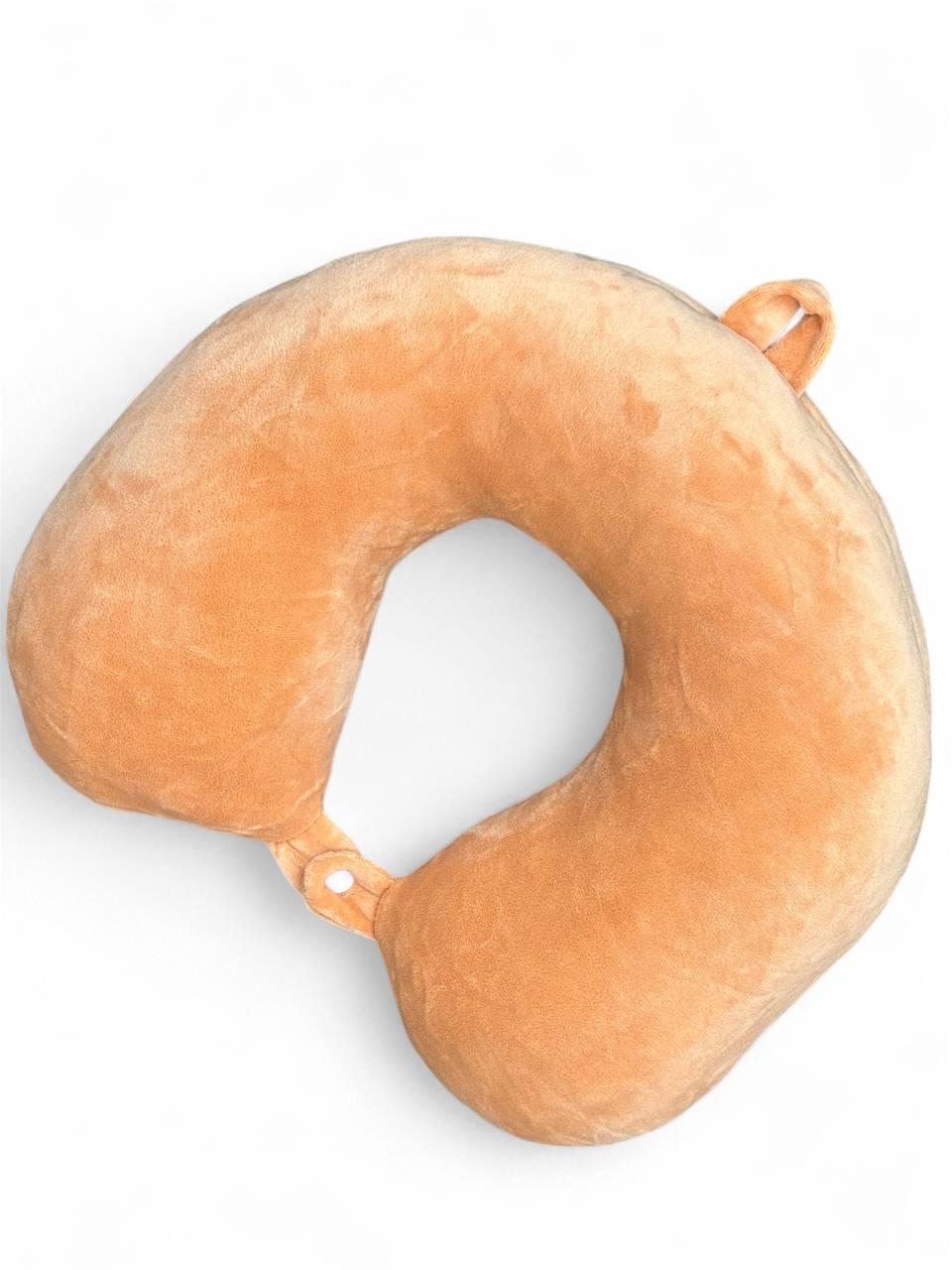 Подушка дорожня 30х29х11 см Коричневий - фото 1