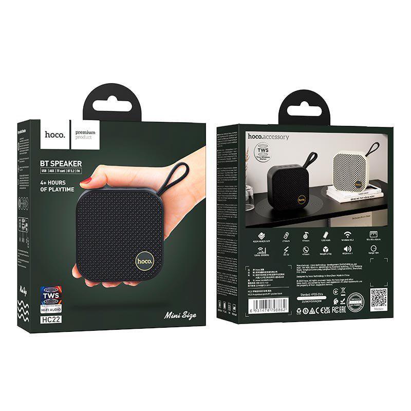 Колонка Bluetooth Hoco HC22 BT Speaker Черный - фото 2