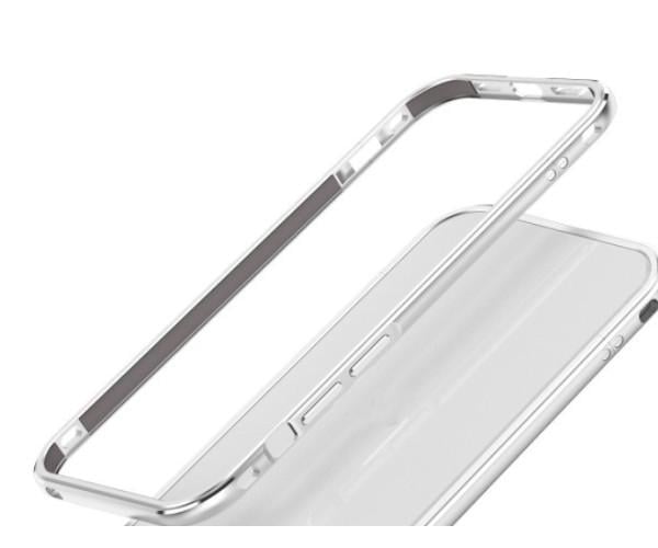 Чехол накладка противоударная Metal Frame для iPhone 16e/iPhone 17e с защитой на камеру Серебряный
