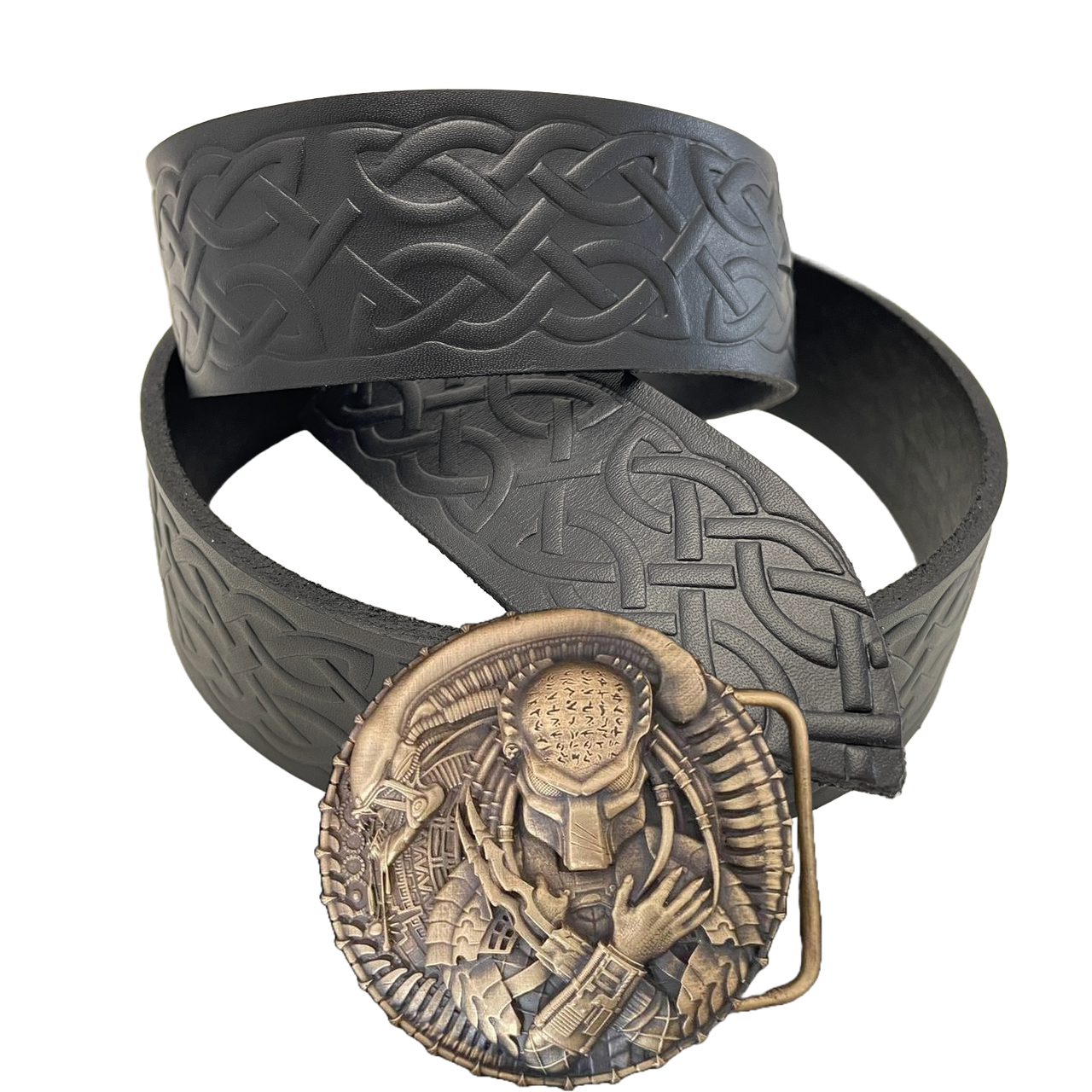 Ремень тиснение с пряжкой Gorillas BBQ Accessories Чужой Хищник латунь (bb65)