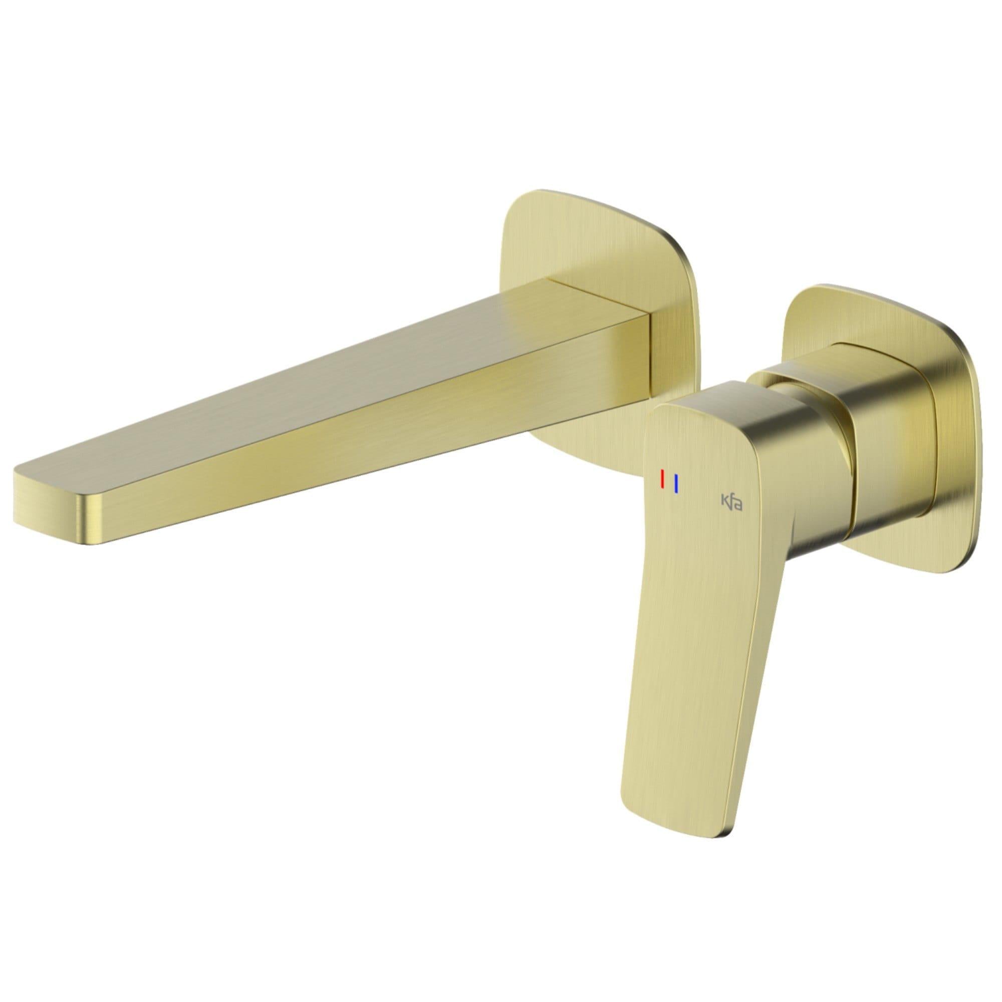 Смеситель для умывальника KFA Armatura Malaga скрытого монтажа Золото брашированное (4529-810-31)