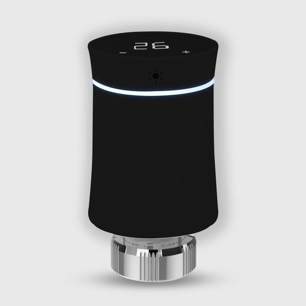 Термостат радіаторний Moes Zigbee Чорний (WH00757)