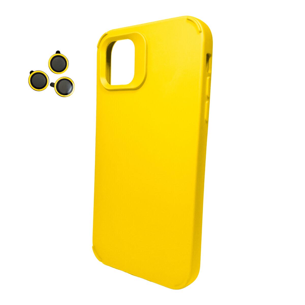 Противоударный чехол Cosmic Silky Cam Protect для Apple iPhone 12 Pro Max Yellow