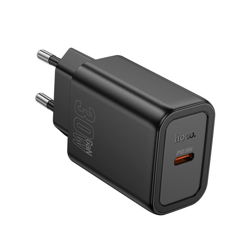 Зарядний пристрій Hoco N62 Gentle 30 Вт USB Type-C швидкої зарядки PD/QC Чорний (30142035)