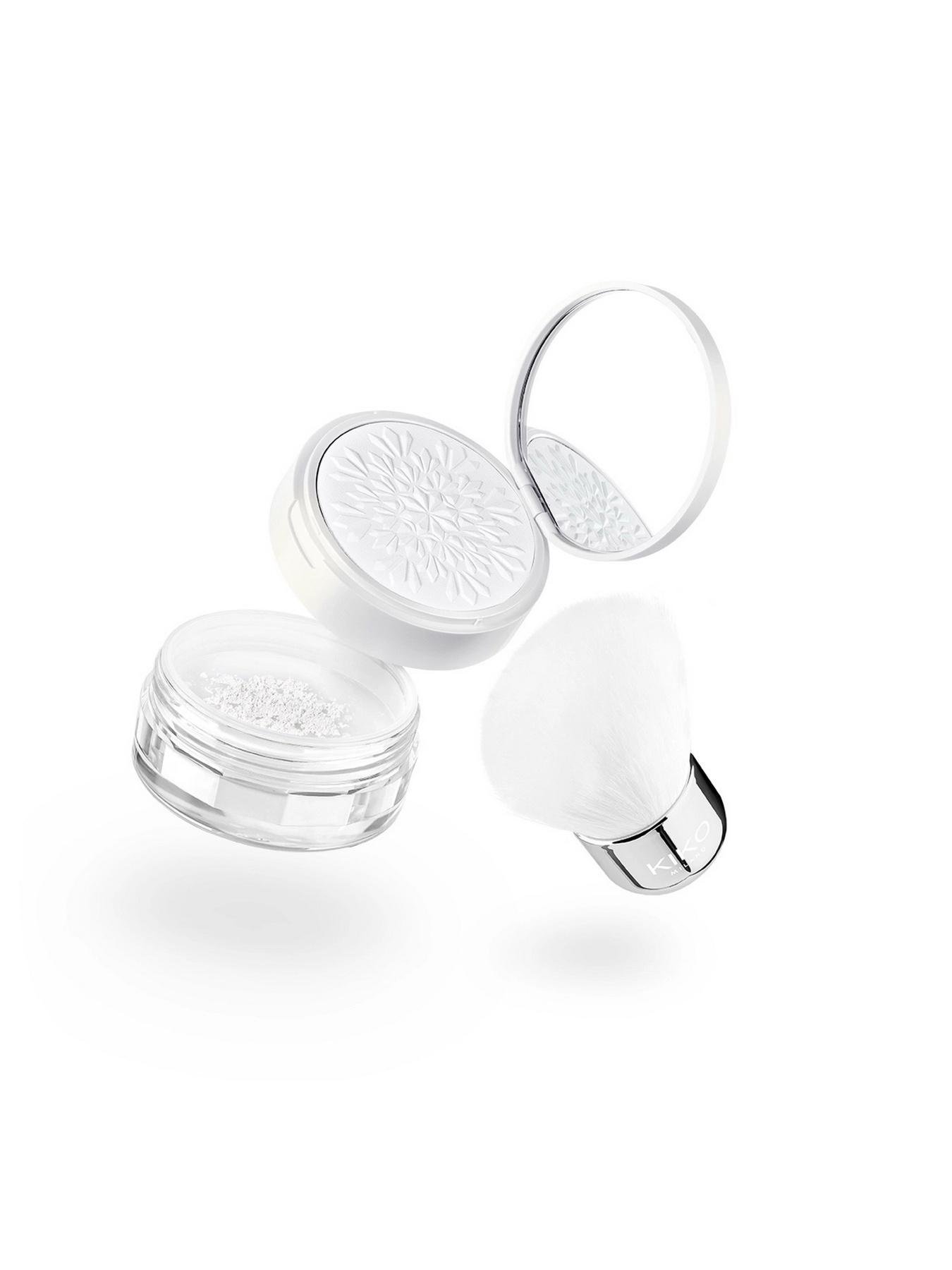Пудра для обличчя Kiko Milano Snow-Kissed Holiday My Setting Duo Face Powder 2в1 розсипчаста та компактна 18,5 г (30476552)