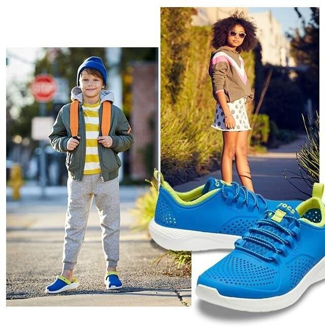 Дитячі крокси-кросівки для дівчинки Crocs Literide Pacer Kids Bright р. 27/28 Cobalt/Citrus (10762) - фото 8 Дитячі крокси-кросівки для дівчинки Crocs Literide Pacer Kids Bright р. 27/28 Cobalt/Citrus (10762) - фото 8