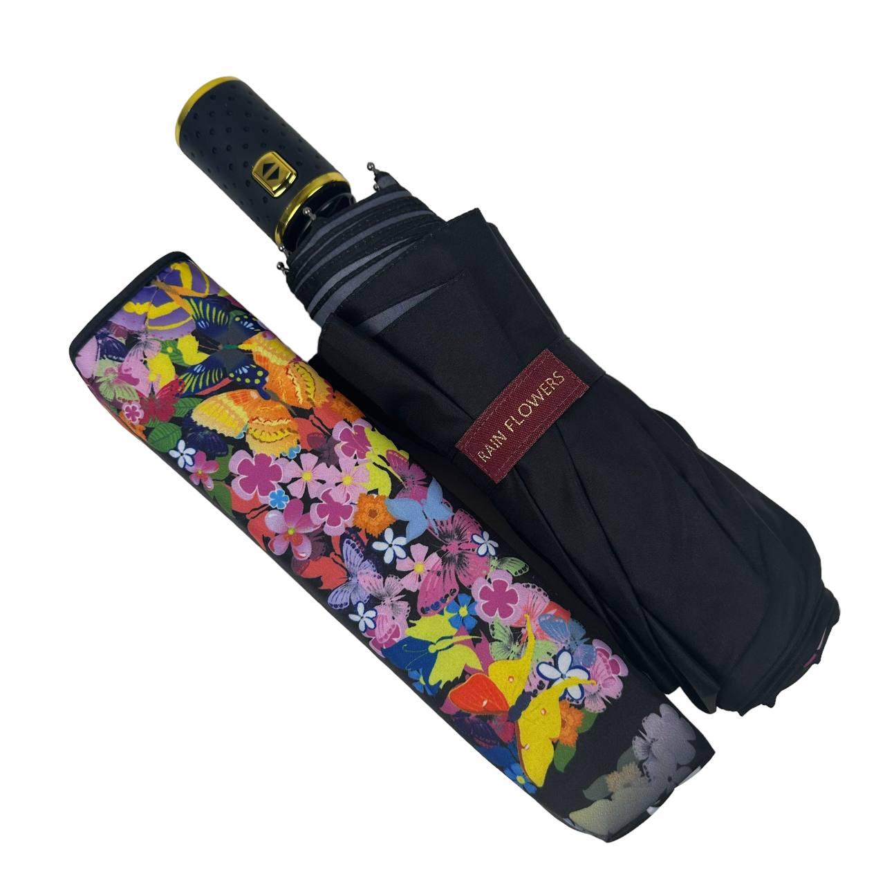 Зонт женский автомат Rain Зодиак Flower Скорпион Scorpio в подарочной упаковке с платком (01040-6) - фото 6