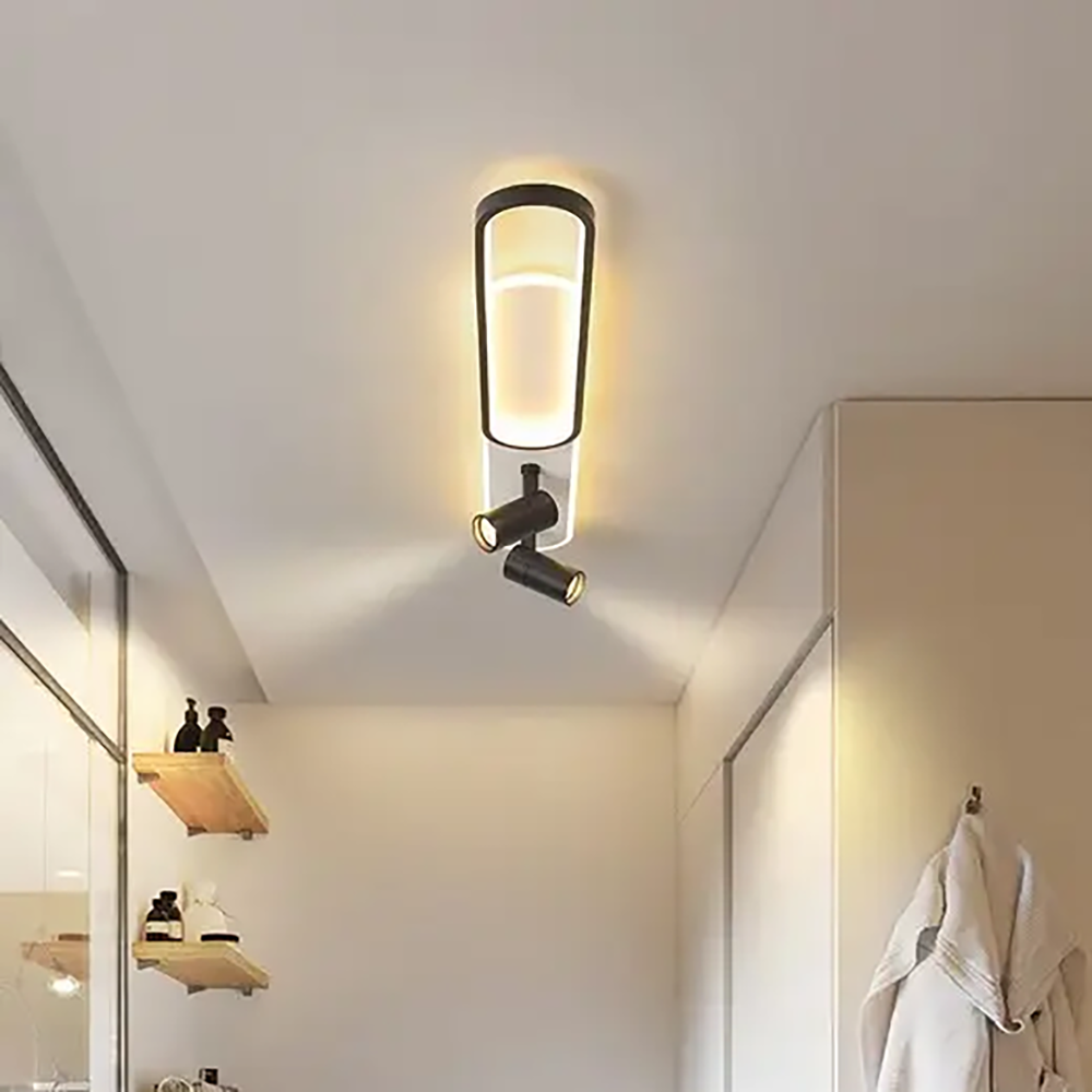 Люстра світлодіодна ESLLSE EDINBURGH 2LR з пультом 70/4 Вт 1000x130 мм Чорно-білий (10213) - фото 2