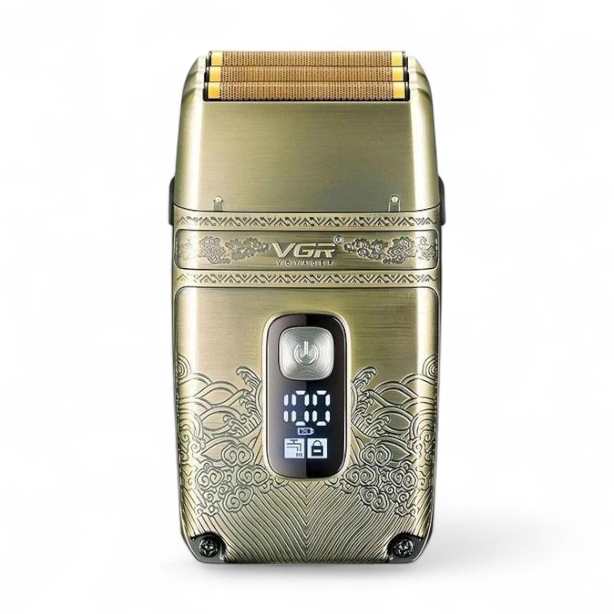 Шейвер VGR V-335 титанові леза LED-дисплей вологозахист IPX6 в металевому корпусі (27568069)