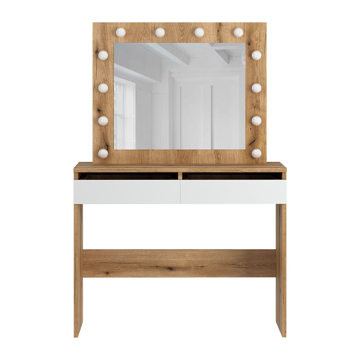 Стіл туалетний Art in Нead Malta ламінована ДСП Дуб евок/Білий діамант (TB32100100000)