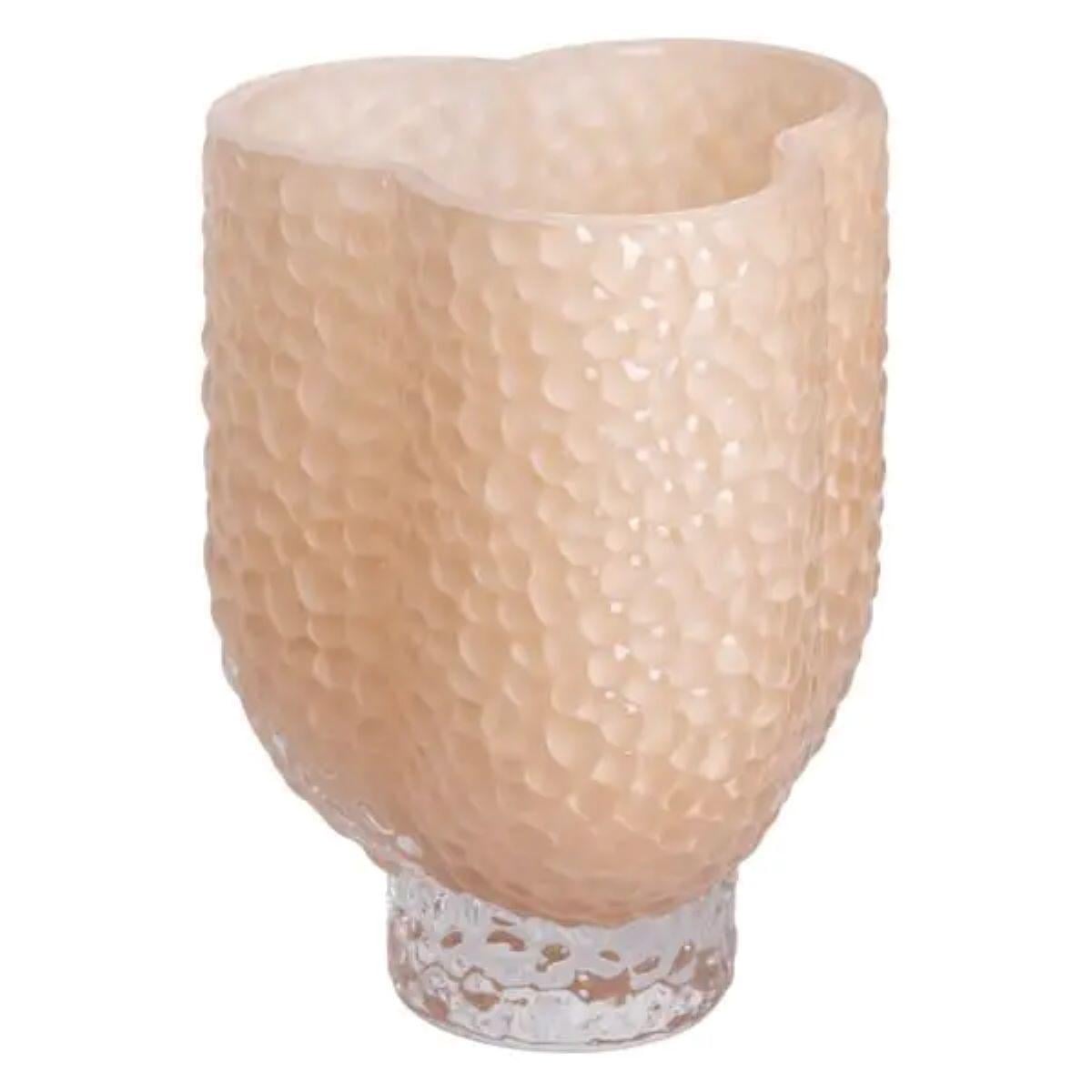 Ваза скляна для квітів Light House 13,5х13,5х18 см 1 л Бежевий (LG-20205)