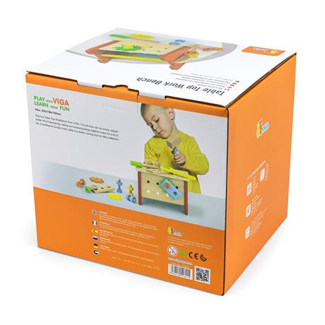 Ігровий набір Viga Toys Верстак з інструментами (18250) - фото 5 Ігровий набір Viga Toys Верстак з інструментами (18250) - фото 5