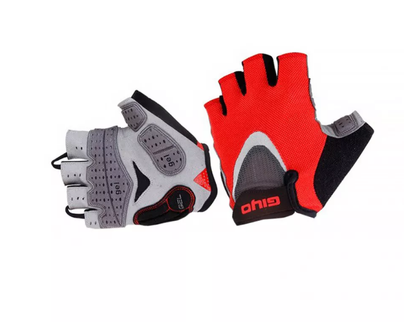 Велосипедные перчатки противоскользящие Giyo Arc Light M red