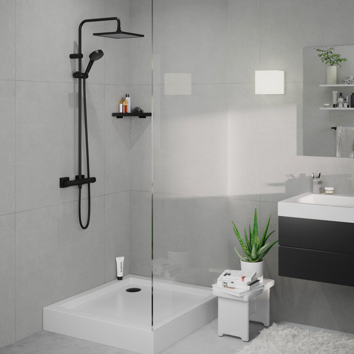 Душова система з термостатом Hansgrohe Vernis 26427670 Чорний (157526) - фото 9