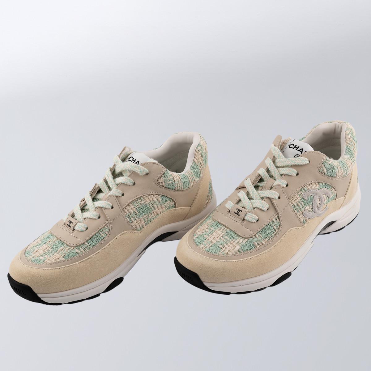 Кросівки жіночі повсякденні Chanel р. 38 Сірий (2797308514)